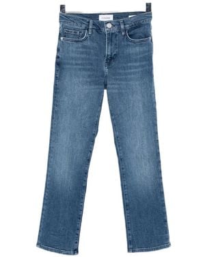 FRAME Straight Leg High Straight Jeans - Blue