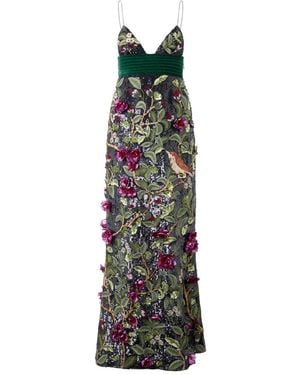 Roberto Cavalli Embellished Maxi Dress - Black
