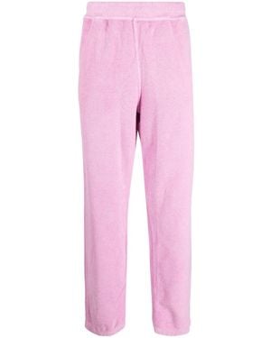 Stussy Cotton-Fleece Track Trousers - Pink