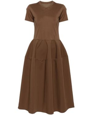 JNBY Design Inspired Short Sleeved Dress - Brown