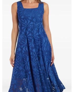 Rene' Derhy Gatiane Minikleid Mit Blumen - Blau