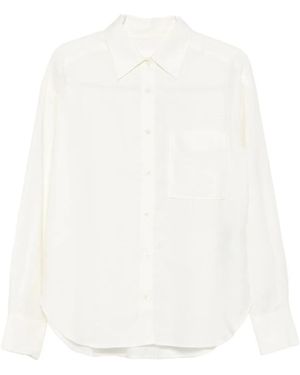 Closed Long-Sleeve Shirt - White