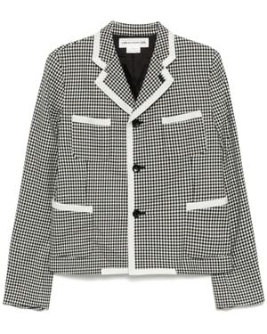 Comme des Garçons Check-Print Shirt Jacket - Grey
