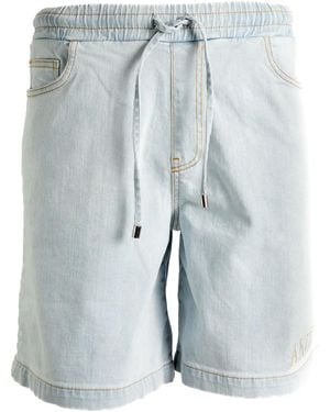 Amiri Drawstring Denim Shorts - Blue