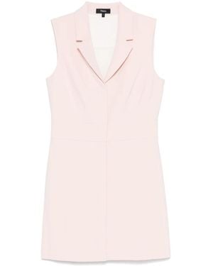 Theory Crepe Mini Dress - Pink
