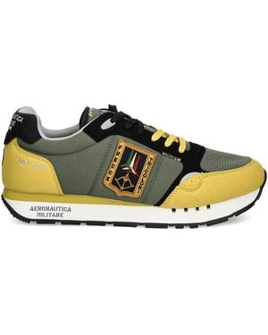 Aeronautica Militare Lace-Up Sneakers - Yellow