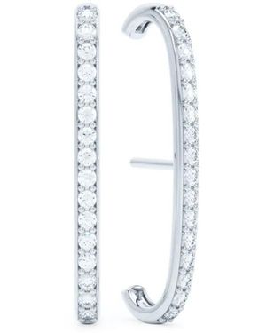 LOEV 14Kt Allday Diamond Ear Cuffs - White