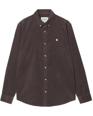 Carhartt Madison Fine Cord Shirt - Blue