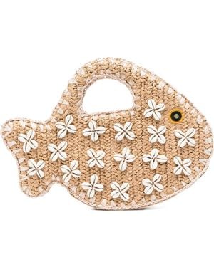 Simon Miller Bolso shopper Puka Fish - Metálico