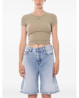 DIESEL T-Bunny-Tail Wrap-Around T-Shirt - Blue