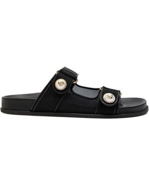 Jimmy Choo Pearl Fayence Sandal - Black