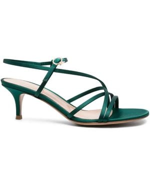 Gianvito Rossi クロスストラップ サンダル - グリーン