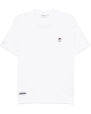 Chocoolate Logo-Patch T-Shirt - White