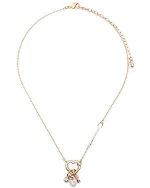 Swarovski Heart-Pendant Necklace - White