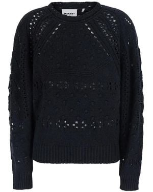 Isabel Marant Luce Pullover Mit Pointelle-Besatz - Blau