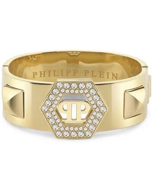 Philipp Plein Plein Legacy Armspange Mit Kristallverzierung - Mettallic