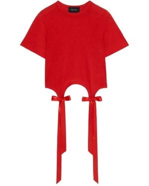 Simone Rocha Tie Detail Top - Red