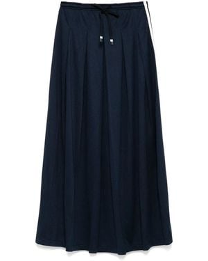 The Upside Midi Loren Pleated Skirt - Blue