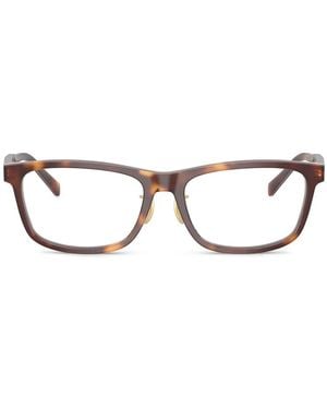 Prada Lunettes De Vue Rectangulaires - Marron