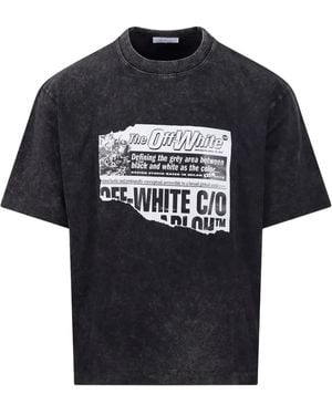 Off-White c/o Virgil Abloh Arrows T-Shirt Met Grafische Print - Zwart