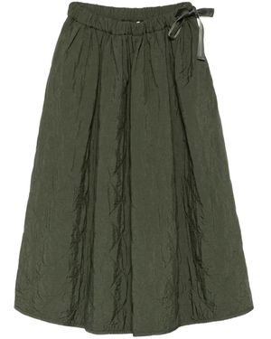 Weekend by Maxmara Crinkled-Effect Maxi Skirt - Green