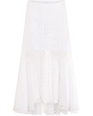 Charo Ruiz Chemise À Empiècement En Crochet - Blanc