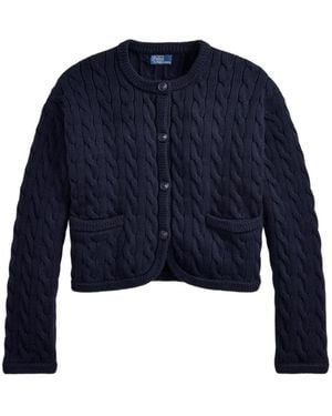 Polo Ralph Lauren Cable-Knit Cardigan - Blue