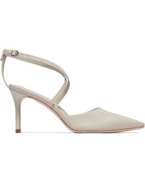 Bernardo 1946 Yazmin Pointed-Toe Heeled Pumps - Natural