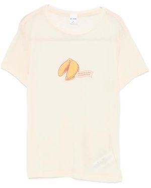 RE/DONE Fortune Cookie-Print T-Shirt - White