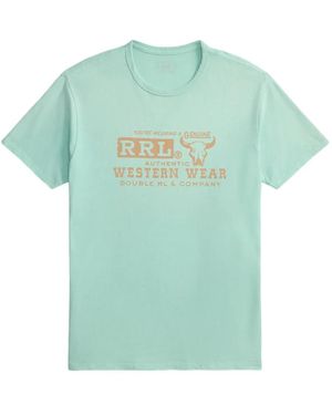 RRL Graphic-Print T-Shirt - Green