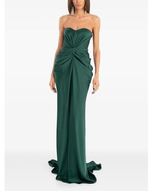 Ana Radu Strapless Maxi Dress - Green