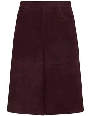 Marella Pantalones Cortos A Paneles - Morado