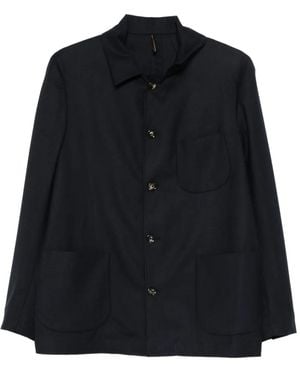 Dell'Oglio Buttoned Single-Breasted Suit - Black