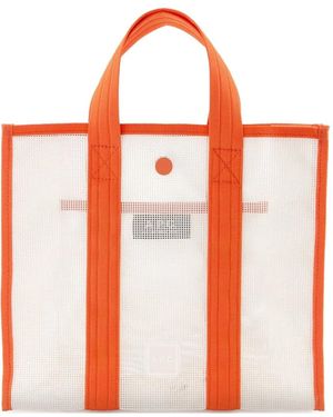 A.P.C. Co9 Mesh Tote Small Carryall - Orange