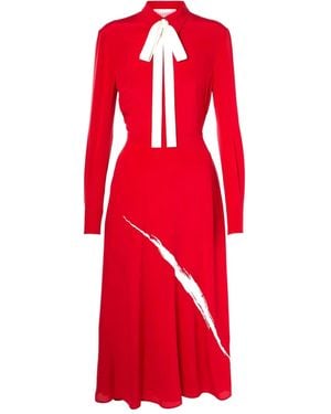 Valentino Garavani Bow-Fastening Dress - Red