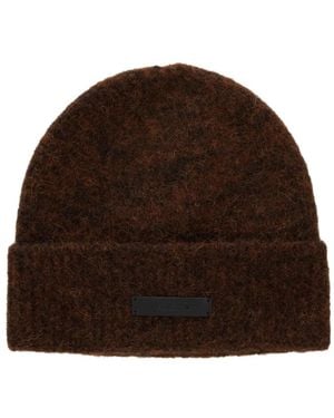 Represent Berretto Con Applicazione Logo - Marrone