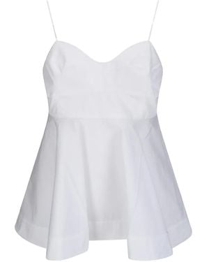 Rohe Bustier Peplum Top - White