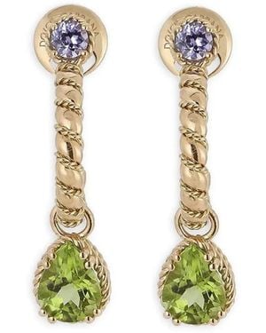 Dolce & Gabbana 18Kt Geelgouden Oorbellen - Wit