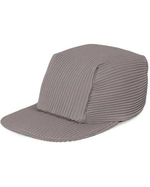 Homme Plissé Issey Miyake Casquette À Effet Plissé - Grey