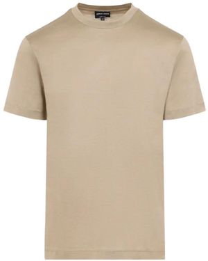 Giorgio Armani T-Shirt Aus Seide - Natur