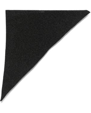 Christian Wijnants Ribbed Triangular Scarf - Black