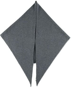 Extreme Cashmere Stitch-Detail Scarf - Grey