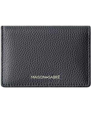 Maison De Sabre Leather Card Case - Grey