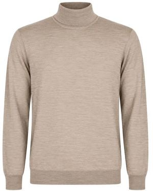 Fedeli Roll-Neck Sweater - Natural