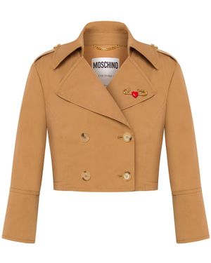 Moschino Cropped Mustard Jacket - Multicolour