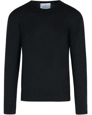 Seven Gauge Crew-Neck Sweater - Black