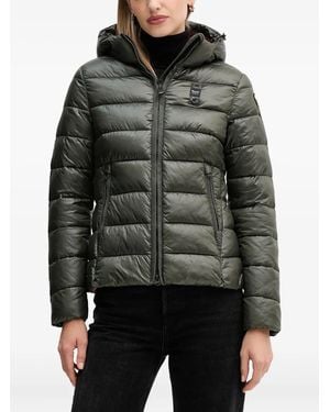Blauer Hooded-Neckline Padded Jacket - Black