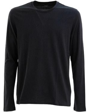 Majestic Filatures Long-Sleeve Crew-Neck T-Shirt - Black