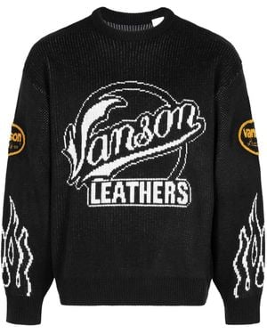 Supreme X Vanson 'leathers' プルオーバー - ブラック