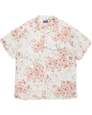 Blue Blue Japan Sakura-Kaza Floral-Print Shirt - Pink
